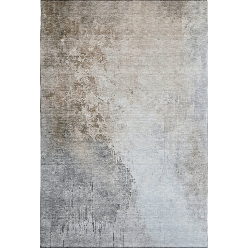 Premium Machine Washable Stallings AMF1842 Abstract Rug, Rectangle 10' x 14'