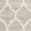 Tapis géométrique gris clair / ivoire Ammundsen-747219366