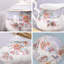 Service à thé en porcelaine avec fleurs, tasse à thé et soucoupe, service pour 6 personnes, théière de mariage, pot à sucre, crème, ensemble de café en porcelaine