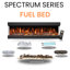  Pre-Built Media Wall Package 15 | Includes 60 Inch Spectrum 3-Sided Electric Fireplace | TV Feature Wall with LED Flame Effect |