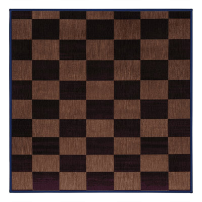 Tapis damier noir lavable à la machine