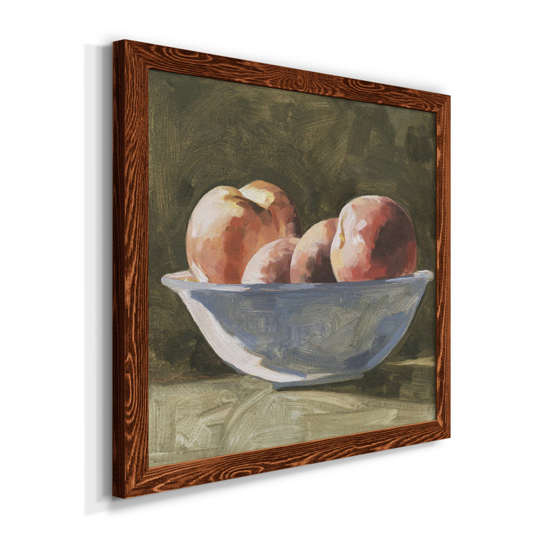 Bol de pêche I - art mural, Cadre en érable, H 35,5 po x l 35,5 po x P 1,5 po
