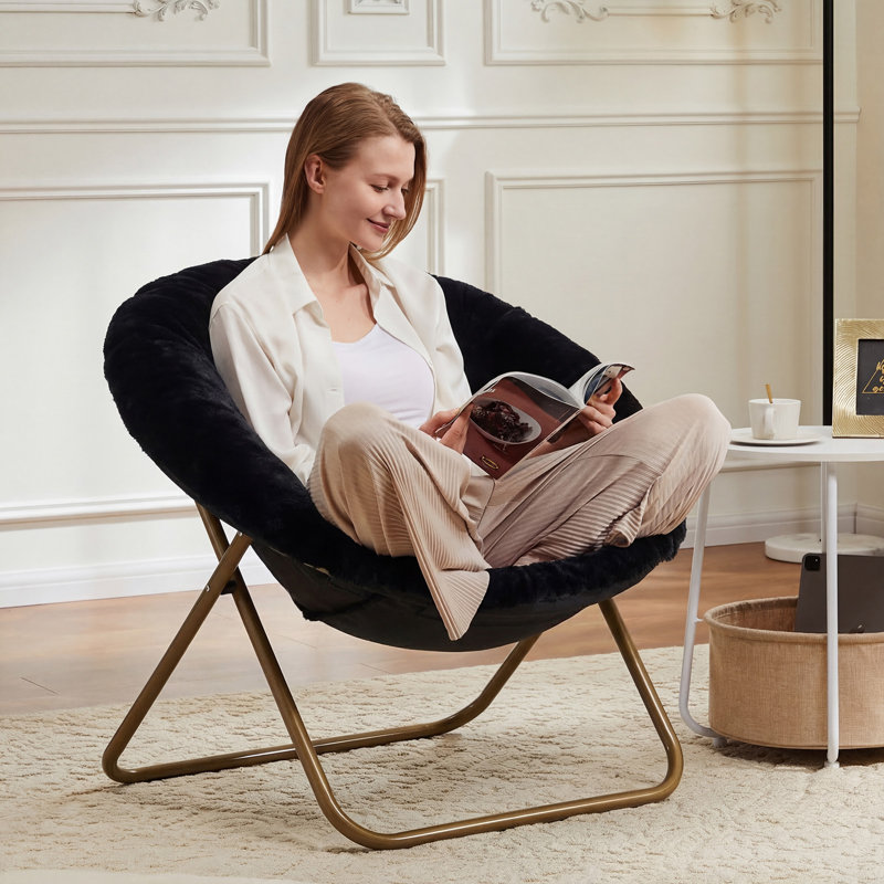 Chaise parsons de 35,89 po de largeur, Noir