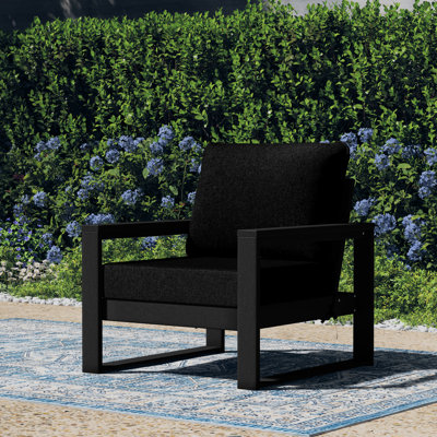Patio Deep Seating Club Chair With Frame