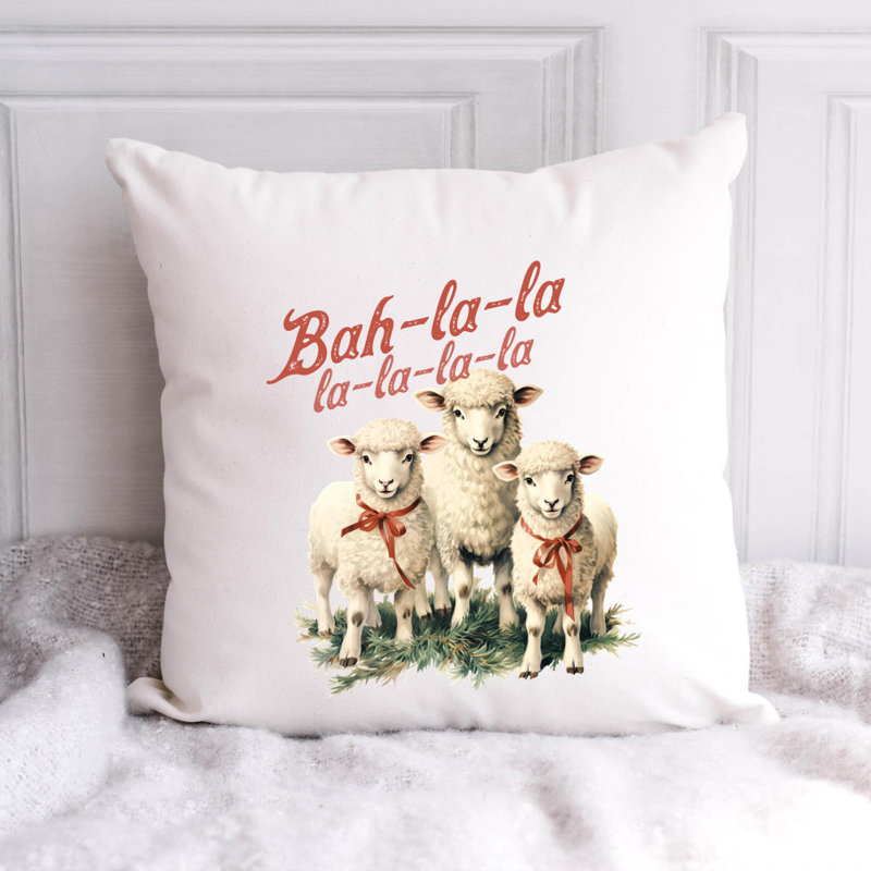 Coussin en polyester Christmas Farm_3, 18 po x 18 po