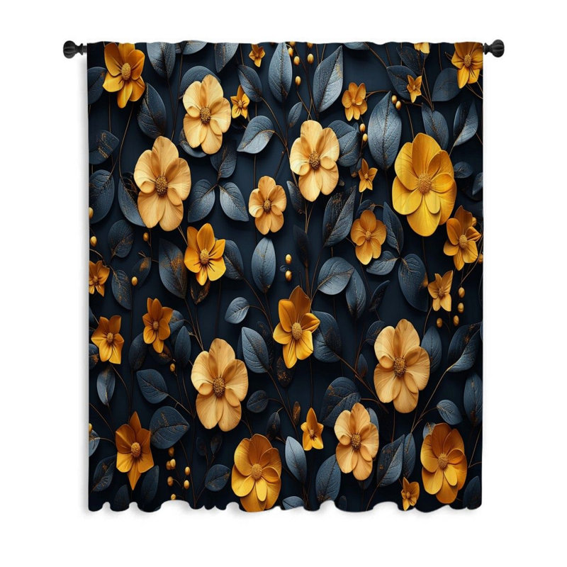 Rideau transparent en polyester Chrissette, L 50 po x L 84 po