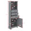 Grande armoire de rangement avec 3 tiroirs et tablettes réglables, panneau de fibres à densité moyenne peint, convenant à la salle de bain, au bureau, à l’intérieur et à l’intérieur-226478885