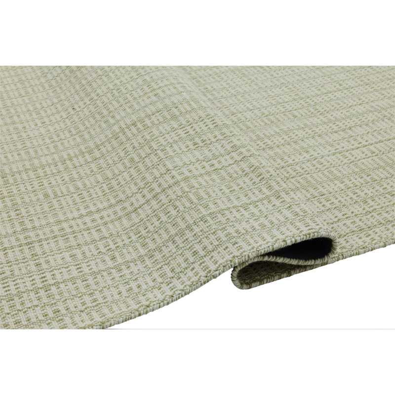Kalise Bella Hand Tufted Wool Siba Rug, Rectangle 7'9" x 9'9", Green