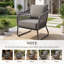 Coussin de rechange 3 pièces pour fauteuil de jardin (56 cm x 61 cm)-2103899546