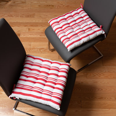 Broadway Stripe Indoor Dining Chair Cushion by Longshore Tides