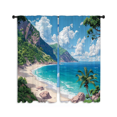 Paire de rideaux obscurcissant en polyester Jamont