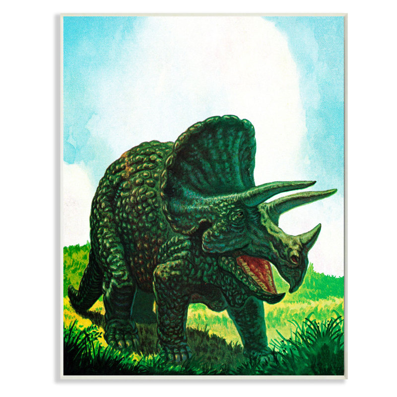 Art sur fond de dinosaure Levins, Plaque murale, H 15 po x l 10 po
