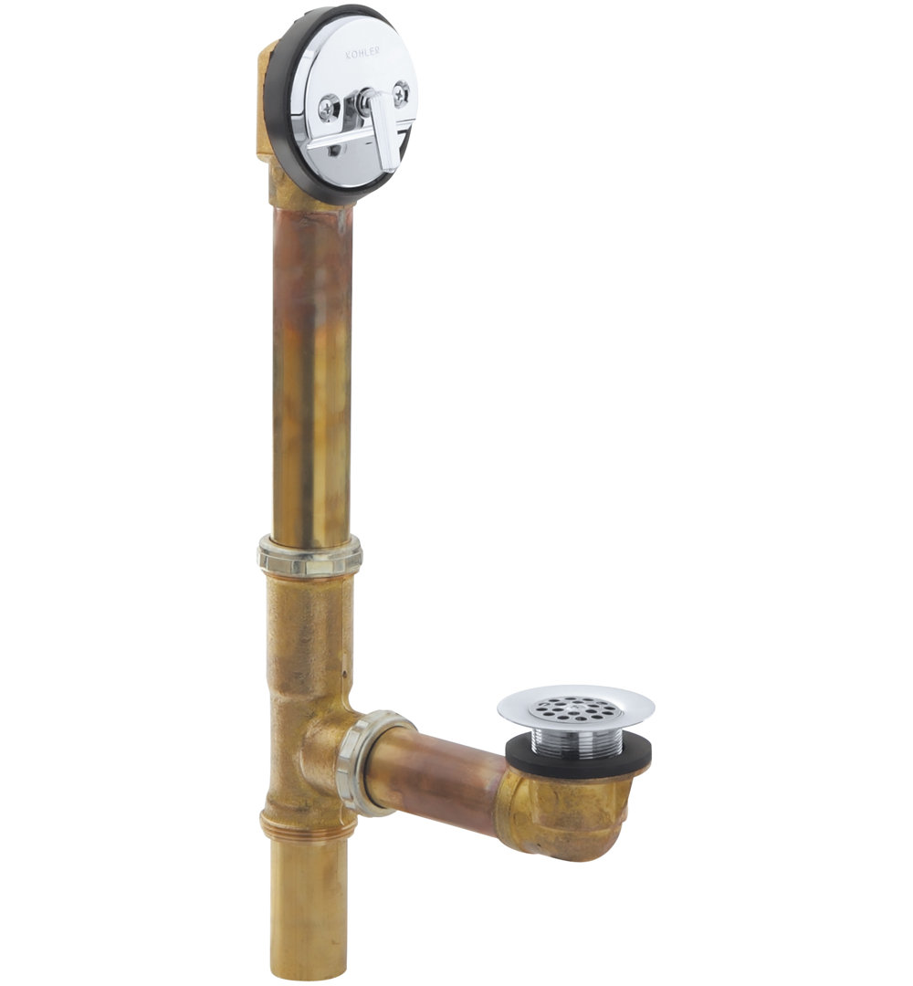Swiftflo Adjustable 20-Gauge 1.5" Leg Tub Drain with Overflow Kohler 