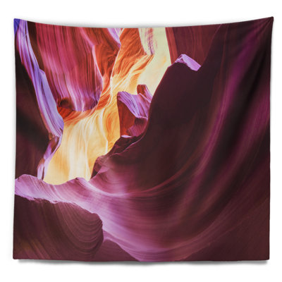 Paysage mauve en tapisserie Antelope Canyon