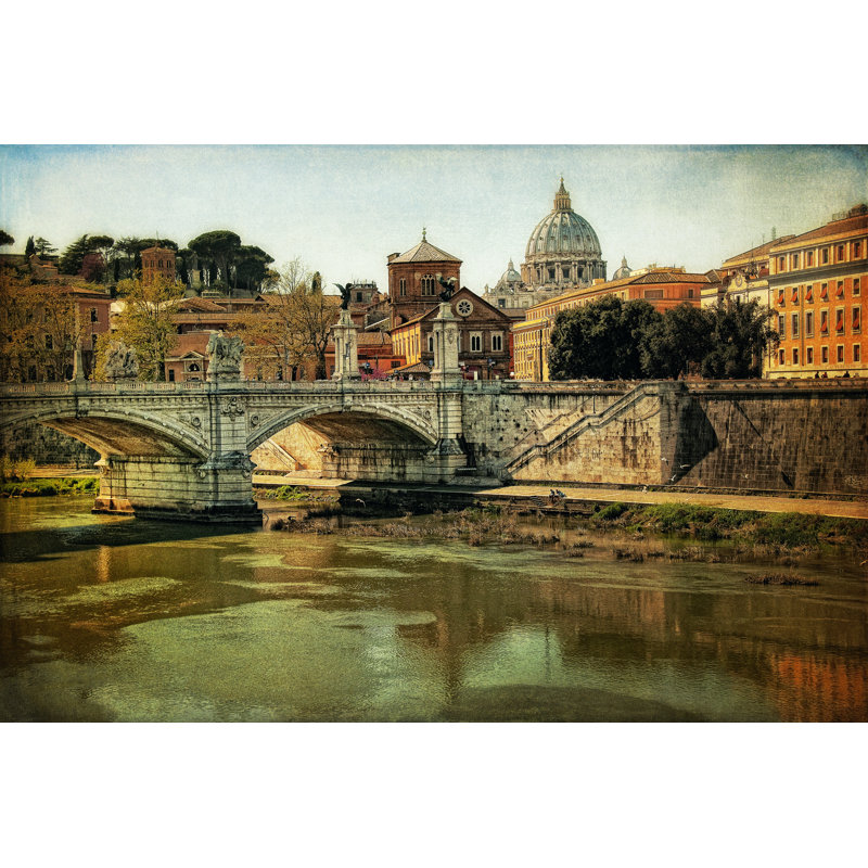 Ponte Vittorio Emanuelle by Danny Head - Wrapped Canvas Print, 30cm H x 46cm W