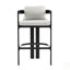 Ensemble de 4 tabourets de comptoir d'extérieur en aluminium, chaise de bar avec coussin, ensemble de 4-1207896774
