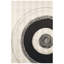 «Ecliptic Focus», art abstrait sur toile tendue en forme de chagrin doré