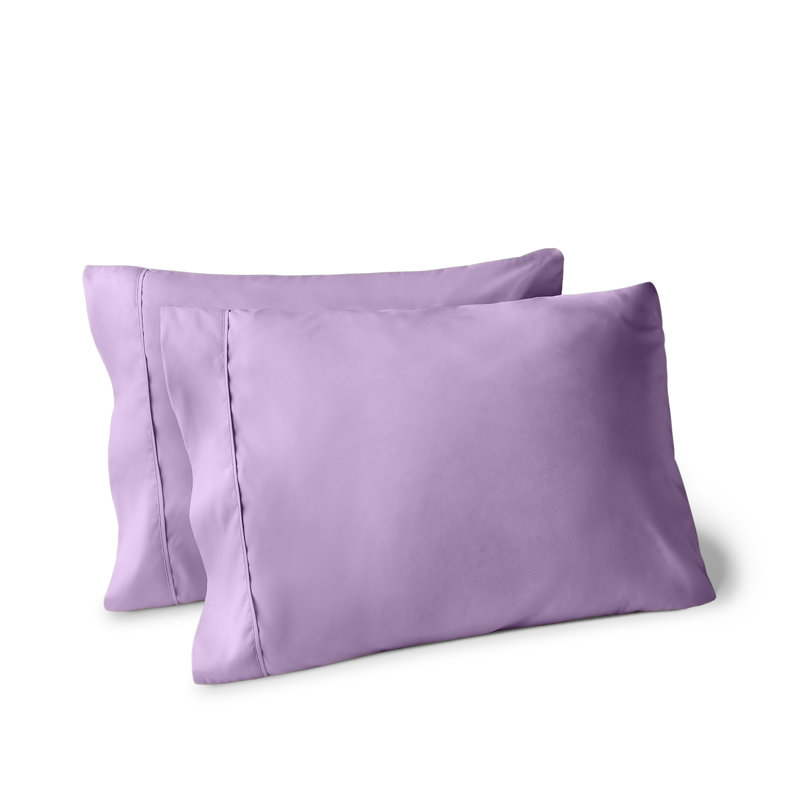 Soft Microfiber Pillowcase Set, Lavender, 2 Standard Pillowcases