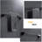 4-Piece Modern Square Stainless Steel Bathroom Hardware Set With Towel Bar, Rack, Holder, And Toilet Paper Holder (16-Inch)-109616672