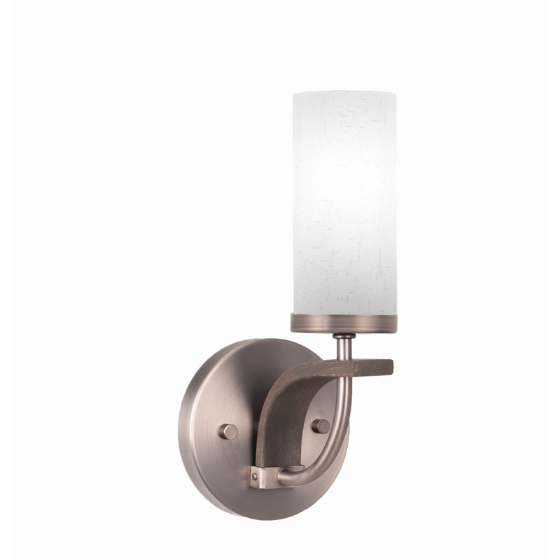 Monterey Wall Sconce Shown In Metal Finish With 2.5” Glass, Graphite, White