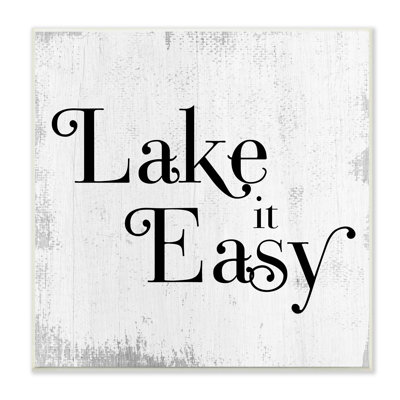 Lake It Easy Tranquil Coastal Expression - gris vieilli