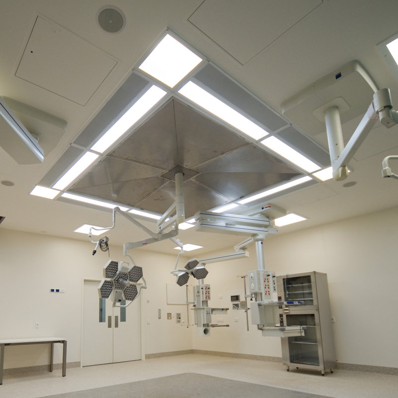 Modern White LED Dimmable Square Troffer Ceiling Light