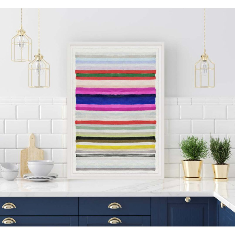 Chromatic Harmony #3 By Kristi Kohut, White Wood, 18" H x 24" W