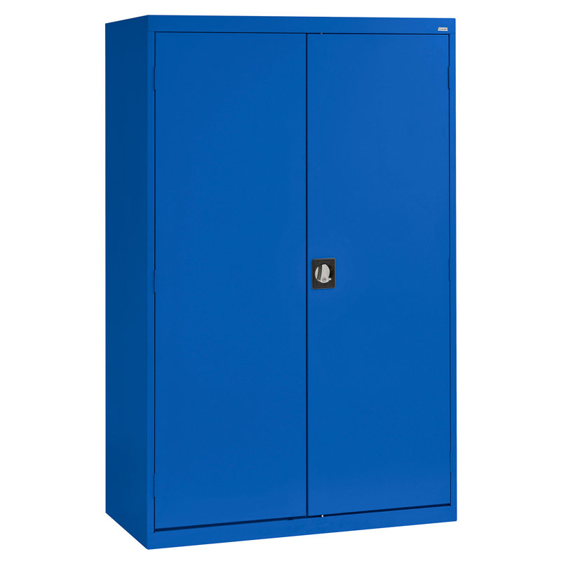 Steel Single Storage Cabinet ( 72'' H x 46'' W x 24'' D), Blue