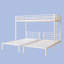 Lits superposés triples détachables, en métal, format simple, pour maison familiale moderne et peu encombrante