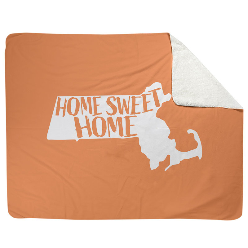 Jeté polaire home massachusetts, Orange, l 52,5 po x L 62,5 po