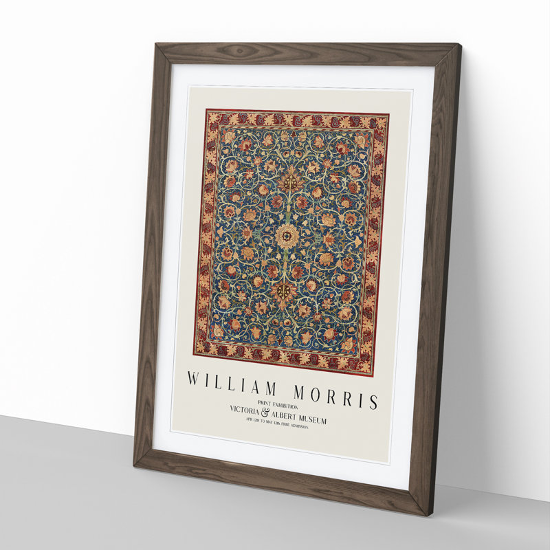 Holland Park by William Morris - Framed Print, Walnut Framed, 65cm H x 48cm W x 2cm D