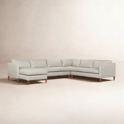 Clifford 4-Piece Upholstered Custom Sectional