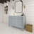 Alexxis 48 in. Single Sink Freestanding Bath Vanity in Empire Gray with Carrara Marble Top-694468400