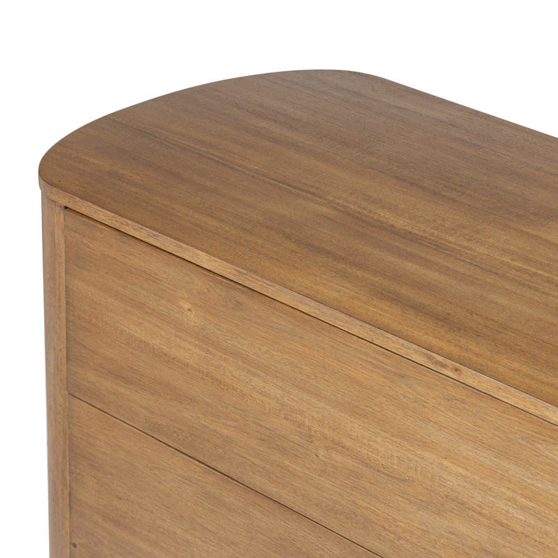 Paden 6 Drawer Dresser-Seasoned Brown Acacia, Seasoned Brown Acacia