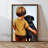 Elegant Decorative Framed MDF Painting, 13.8 x 18.5 x 0.1 inches | 100% MDF with 3 mm Thickness, 100% Pine Wood Frame | UV Printed Artwork for Stylish Home Decor, Perfect for Living Room or Office