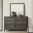 Commode 6 tiroirs avec miroir Yashin