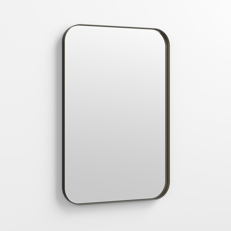 Weeksville Wall Mirror, 30" x 20", Bronze