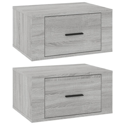 Wall-mounted Bedside Cabinets 2 pcs