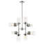 Lustre linéaire spoutnik moderne à 8 lumières Grantham