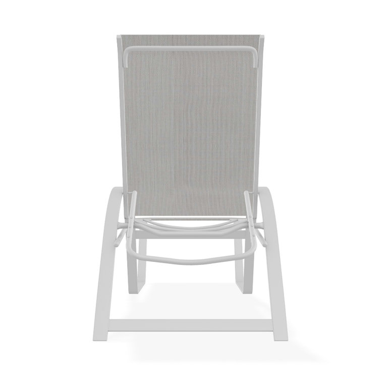 Holna Outdoor Rust-Resistant Metal Chaise Lounge