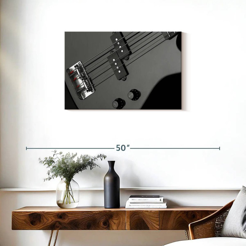 Bass Guitar, 20" H x 30" W