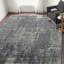 Tapis abstrait gris noué à la main Annastaziah-810603987