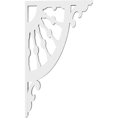 5/8"W X 7 1/2"D X 13"H Wagon Wheel Architectural Grade PVC Bracket