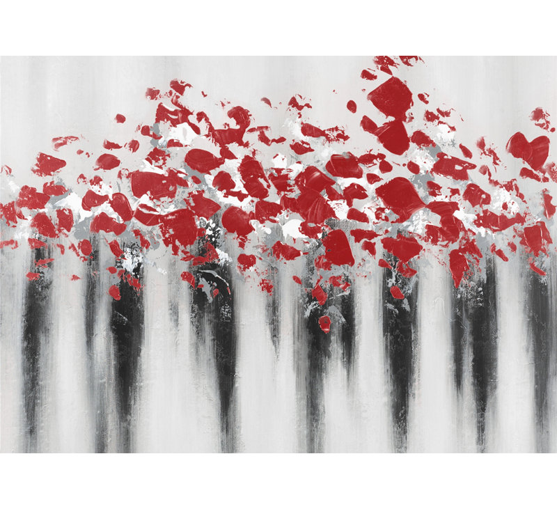 Little peas red - Contemporary Livingroom Canvas for Home Decor