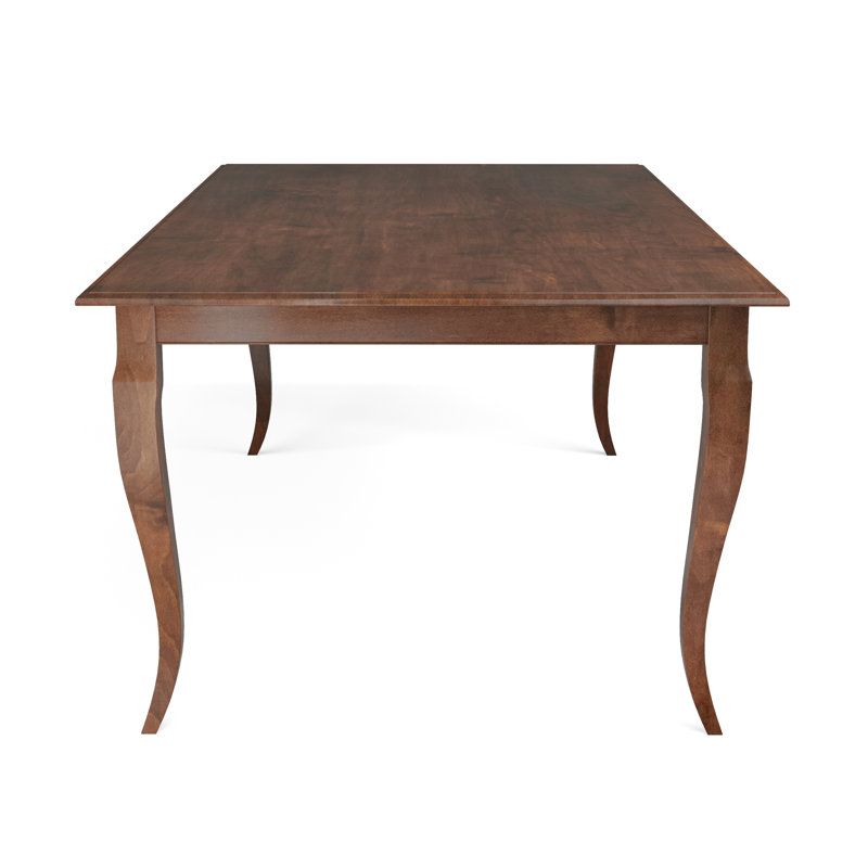 Alexeus Maple Solid Wood Dining Table, Java, 42" W x 80" L