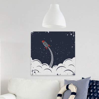Lancement de vaisseau spatial - reproduction sur toile