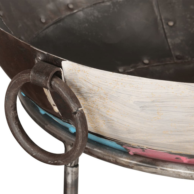 Round Wood Burning Smokeless Fire Pit, Multicolour