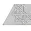 Tapis noir/blanc cassé tissé à la machine-753932432