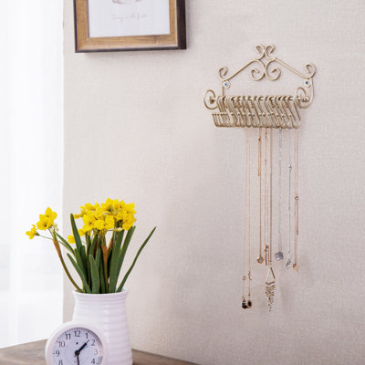 Esther Scrollwork Wall Mounted Jewellery Holder