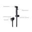 Stainless Steel Bidet Sprayer Kit For Toilet,Stainless Steel,Waterproof,Black-940963587